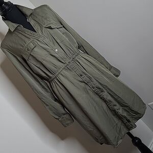 Style & Co sz M olive drab green dress